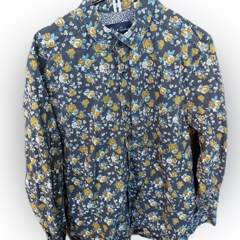 Robert Graham Modern America Tailored Fit Long Sleeve Button Down Shirt. 2XL